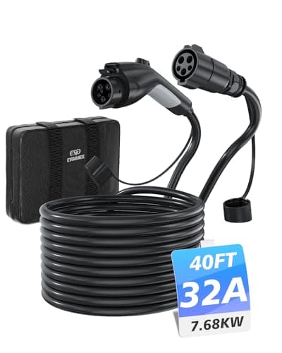 EVDANCE J1772 Extension Cable (32A, 40 ft)