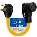ELEGRP NEMA 10-30P to 14-50R Adapter (1 ft)