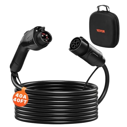 VEVOR J1772 Extension Cable (40A, 40 ft)