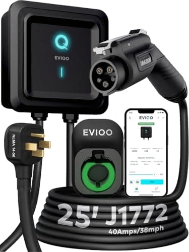 EVIQO Level 2 J1772 Charger (40A, Plug-in)