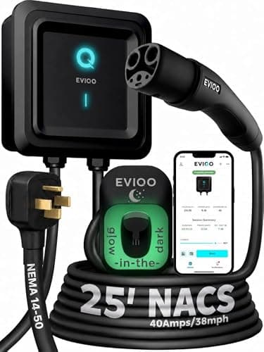 EVIQO NACS Level 2 Charger (40A, Plug-in)
